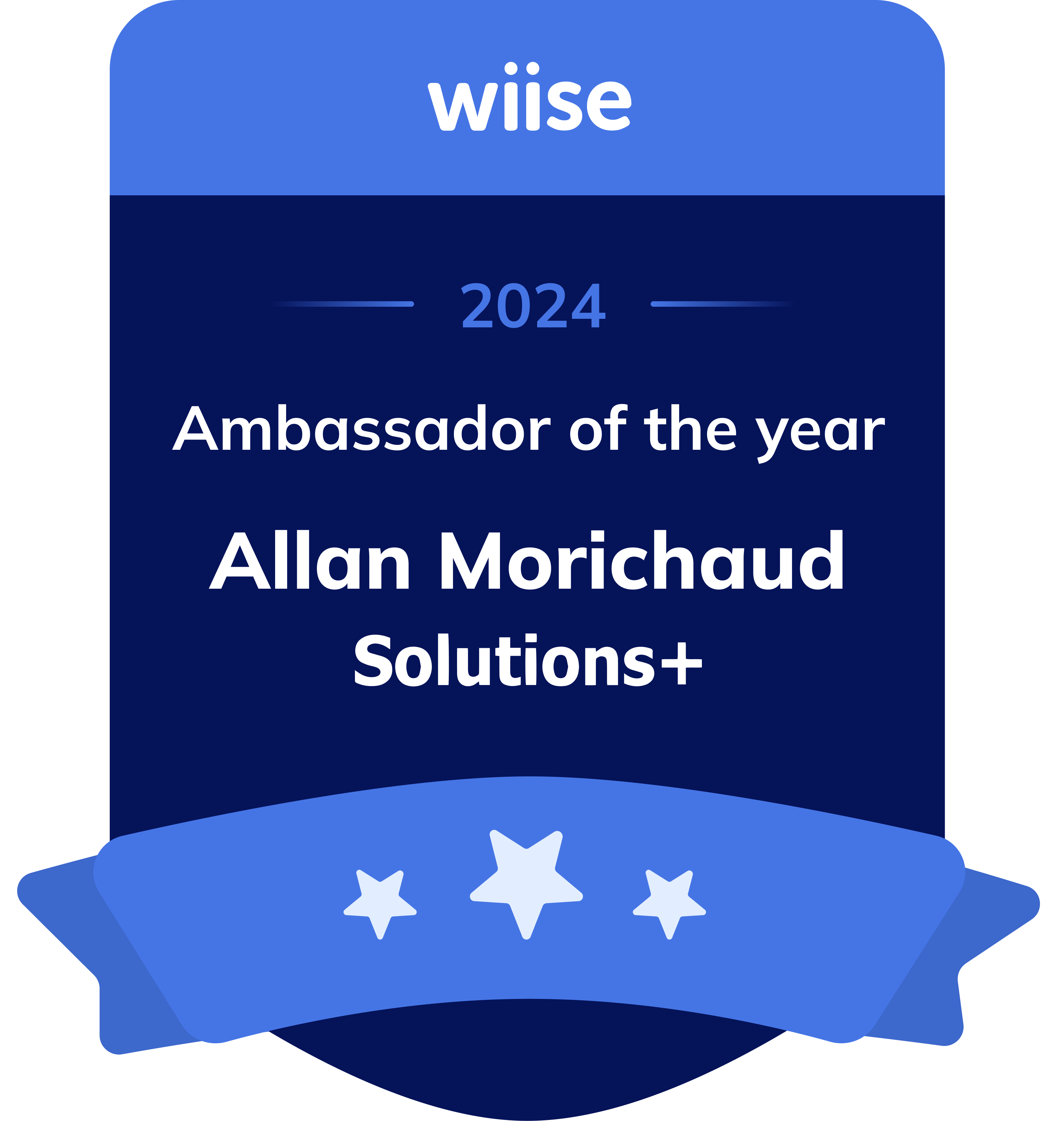 Wiise Ambassador of the year badge 2024